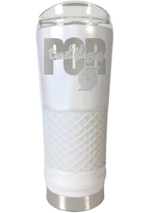 Portland Trail Blazers 24 oz Opal Stainless Steel Tumbler - White