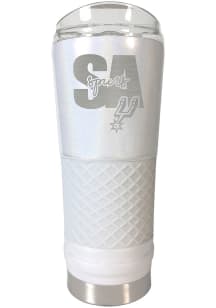 San Antonio Spurs 24 oz Opal Stainless Steel Tumbler - White