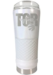 Toronto Raptors 24 oz Opal Stainless Steel Tumbler - White