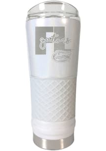 Florida Gators 24 oz Opal Stainless Steel Tumbler - White