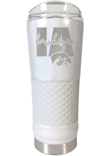 Iowa Hawkeyes 24 oz Opal Stainless Steel Tumbler - White