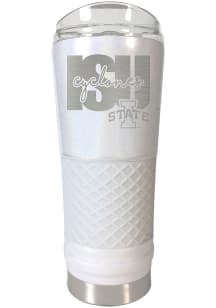 Iowa State Cyclones 24 oz Opal Stainless Steel Tumbler - White