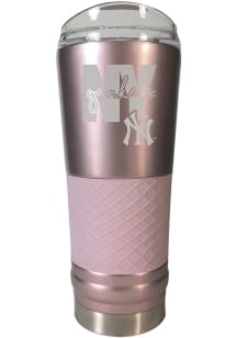 New York Yankees 24 oz Rose Stainless Steel Tumbler - Pink