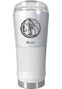 Dallas Mavericks Personalized 24 oz Opal Stainless Steel Tumbler - White