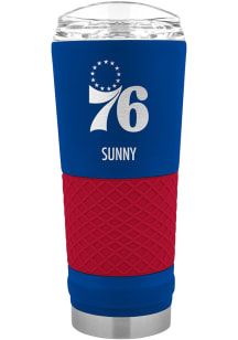 Philadelphia 76ers Personalized 24 oz Team Color Stainless Steel Tumbler - Blue