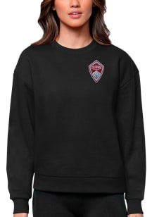 Antigua Colorado Rapids Womens Black Victory Crew Sweatshirt