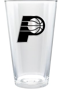 Indiana Pacers 16oz Stealth Metal Emblem Pint Glass - Grey
