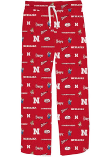 Vive La Fete Nebraska Cornhuskers Youth Red Impressions Sleep Pants