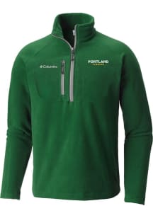 Columbia Portland Timbers Mens Kelly Green Primary Fast Trek Qtr Zip Pullover