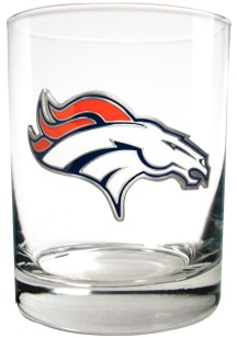 Denver Broncos 14oz Emblem Rock Glass - Navy Blue