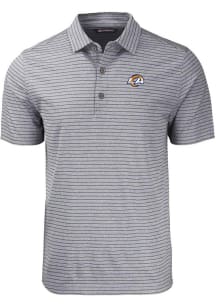 Cutter and Buck Los Angeles Rams Black Forge Heather Stripe Big and Tall Polo