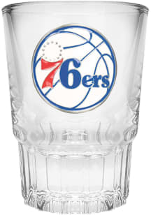 Philadelphia 76ers 2oz Metal Emblem Shot Glass