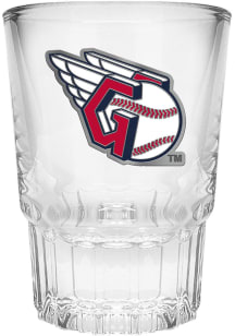 Cleveland Guardians 2oz Metal Emblem Shot Glass