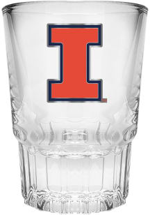 Illinois Fighting Illini 2oz Metal Emblem Shot Glass