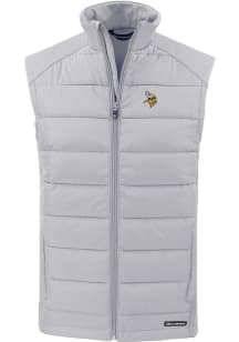 Cutter and Buck Minnesota Vikings Mens Charcoal Evoke Sleeveless Jacket