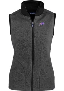 Cutter and Buck Buffalo Bills Womens Grey Cascade Sherpa Vest