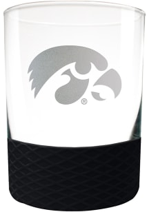 Iowa Hawkeyes 14oz Commissioner Rock Glass - Black