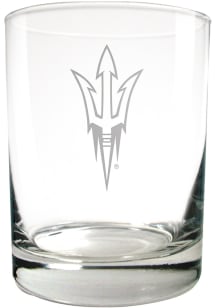 Arizona State Sun Devils 14oz Laser Etch Rock Glass - Maroon