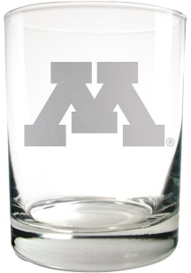 Minnesota Golden Gophers 14oz Laser Etch Rock Glass - Maroon