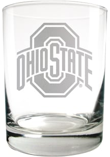 Ohio State Buckeyes 14oz Laser Etch Rock Glass - Red