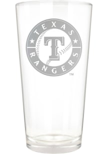 Texas Rangers 16oz Laser Etch Pint Glass - Red