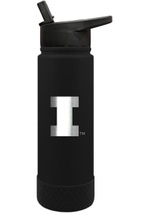 Illinois Fighting Illini 24oz Junior Thirst Stainless Steel Bottle - Black