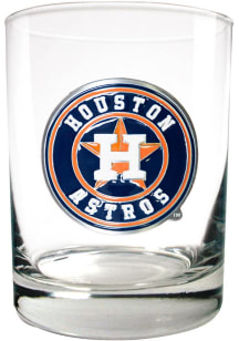 Houston Astros 14oz Emblem Rock Glass - Orange