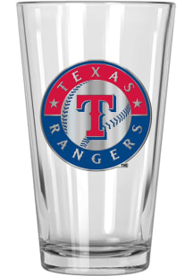 Texas Rangers 16oz Emblem Pint Glass - Red