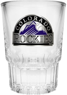 Colorado Rockies 2oz Metal Emblem Shot Glass