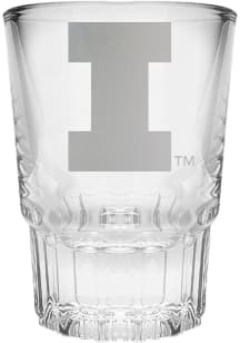 Illinois Fighting Illini 2oz Prism Etch Shot Glass