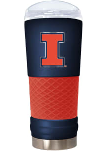 Illinois Fighting Illini 24oz Draft Emblem Stainless Steel Tumbler - Blue