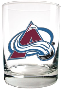 Colorado Avalanche 14oz Emblem Rock Glass - White