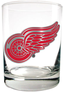 Detroit Red Wings 14oz Emblem Rock Glass - White