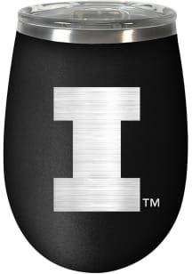 Illinois Fighting Illini 10oz Stealth Stainless Steel Stemless - Black