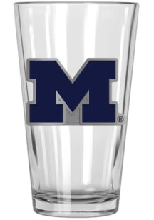 Michigan Wolverines 16oz Blue Stealth Pint Glass - Blue