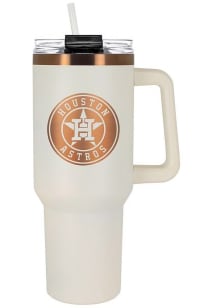 Houston Astros 40oz Cream + Copper Stainless Steel Tumbler - White