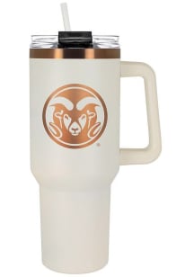 Colorado State Rams 40oz Cream + Copper Stainless Steel Tumbler - White
