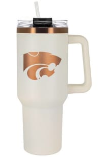 K-State Wildcats 40oz Cream + Copper Stainless Steel Tumbler - White