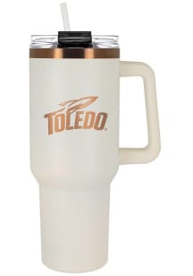 Toledo Rockets 40oz Cream + Copper Stainless Steel Tumbler - White