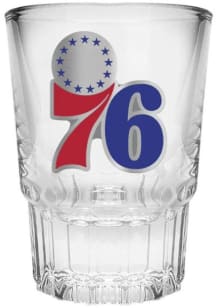 Philadelphia 76ers 2oz Metal Emblem Shot Glass