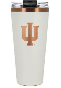 Indiana Hoosiers 32oz Cream + Copper Stainless Steel Tumbler - White