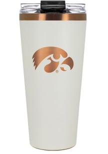 Iowa Hawkeyes 32oz Cream + Copper Stainless Steel Tumbler - White