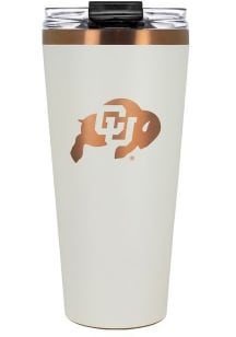 Colorado Buffaloes 32oz Cream + Copper Stainless Steel Tumbler - White