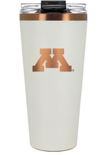 Minnesota Golden Gophers 32oz Cream + Copper Stainless Steel Tumbler - White