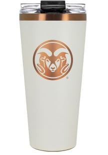 Colorado State Rams 32oz Cream + Copper Stainless Steel Tumbler - White