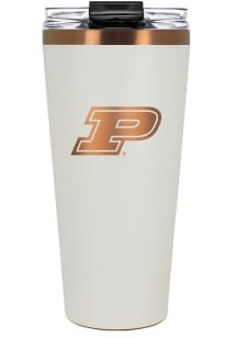 Purdue Boilermakers 32oz Cream + Copper Stainless Steel Tumbler - White
