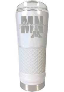 Minnesota Golden Gophers 24oz Draft Opal Stainless Steel Tumbler - White