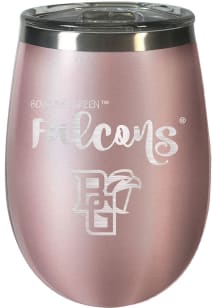 Bowling Green Falcons 10oz Rose Gold Stainless Steel Stemless - Pink