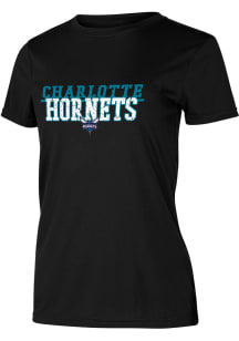Concepts Sport Charlotte Hornets Womens Black MARATHON Short Sleeve T-Shirt