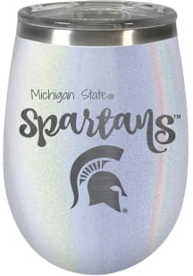 Michigan State Spartans 10oz Opal Script Logo Stainless Steel Stemless - White